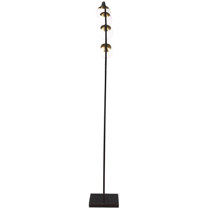 78-inch Spherical 5-light Arc Metal Floor Lamp Black - Adams Furniture