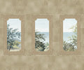 A Room With A View - Custom Sized Wallpaper Mural (per m2) - Beige Marble