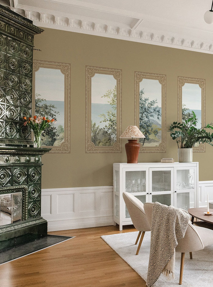 A Room With A View - Custom Sized Wallpaper Mural (per m2) - Sandstone