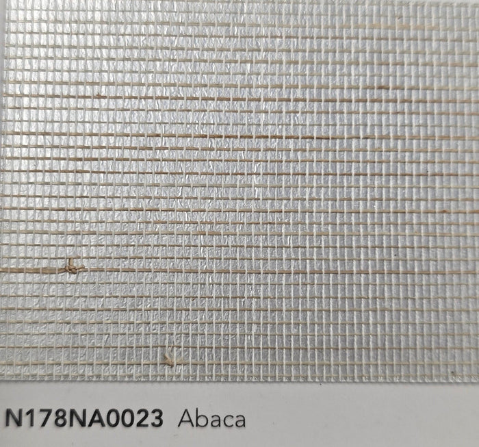 Abaca Natural Fibre Wallpaper - Silver Grey