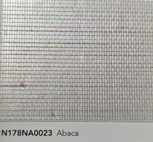 Abaca Natural Fibre Wallpaper - Silver Grey
