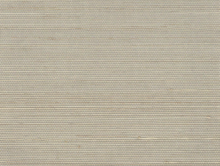 Abaca Natural Fibre Wallpaper - Silver Peony