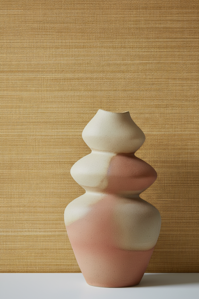 Pottery Vase with Abaca Soybean Wallpaper