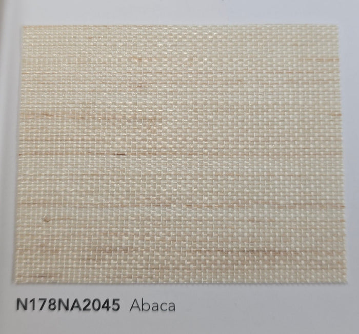 Abaca Natural Fibre Wallpaper - White Swan
