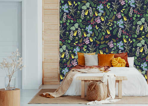 Abel Tasman - Dark Blue - Custom Sized Wallpaper Mural (per m2) (Copy)