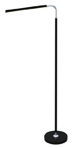 Adesso Adesso 3298-01 Wanda LED Floor Lamp, Black/Chrome, Black/Chrome