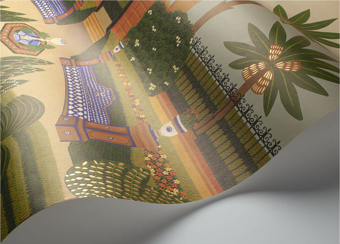 Alcazar Gardens Wallpaper - Terracotta Multi