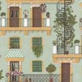 Alfaro Wallpaper - Cole & Son -  Ochre & Green