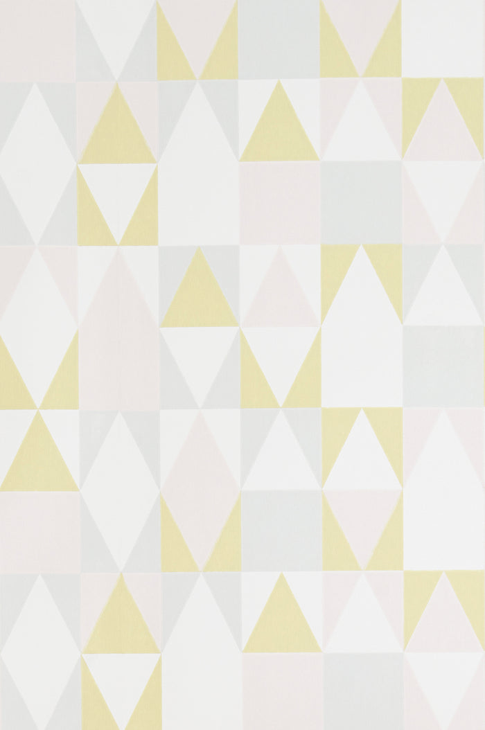 Alice Geometric Wallpaper - Pink/Yellow