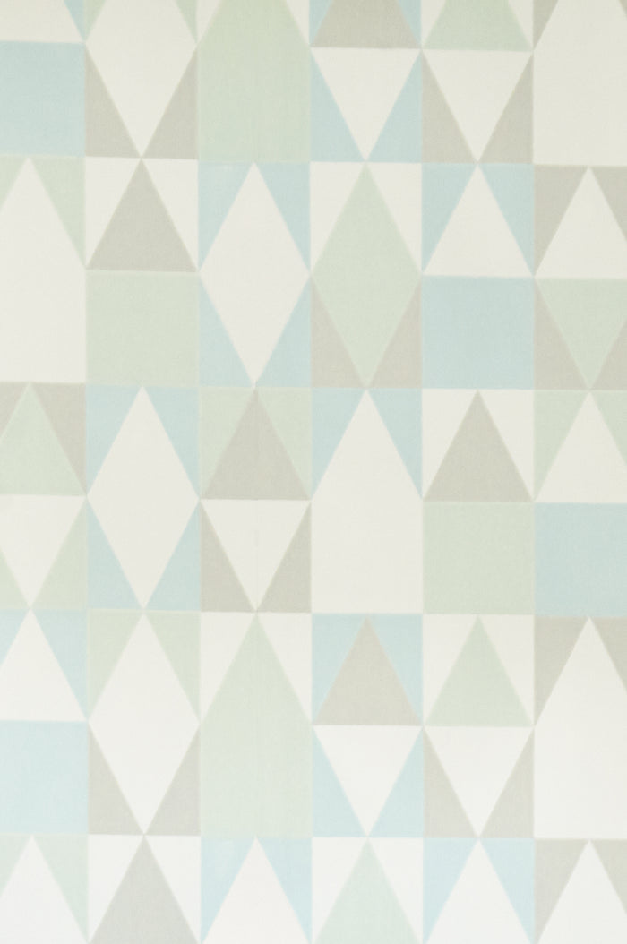 Alice Geometric Wallpaper - Turquoise