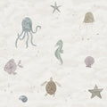 Alice Ocean - Custom Sized Wallpaper Mural (per m2) - Beige