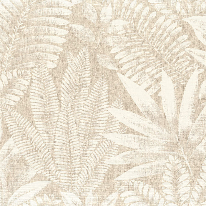 Aloes Karabane Wallpaper (Indent) - Ivory