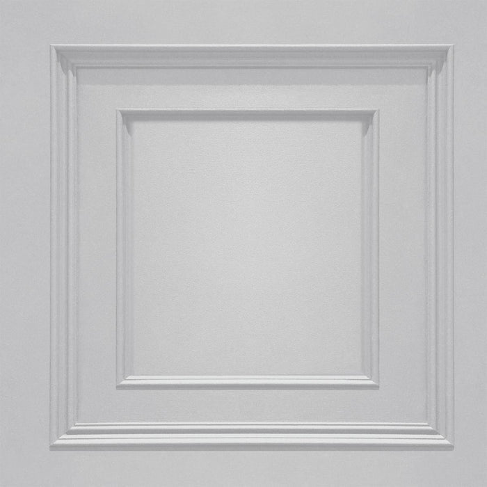 Amara Wood Panel  Vinyl Wallpaper - Soft Silver