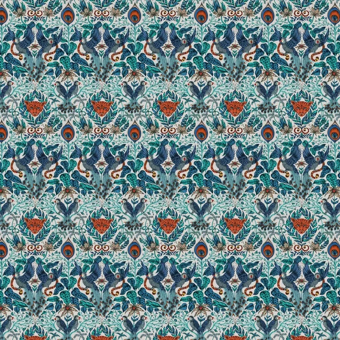 Amazon Jungle Wallpaper - Blue