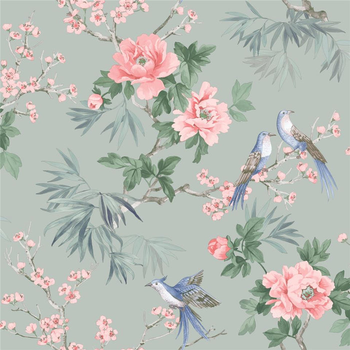 Amelie Chinoiseries Wallpaper - Sage