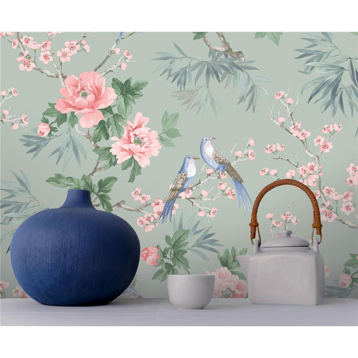 Amelie Chinoiseries Wallpaper - Sage