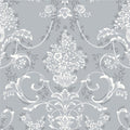 Amelie Damask Wallpaper - Dusky Blue