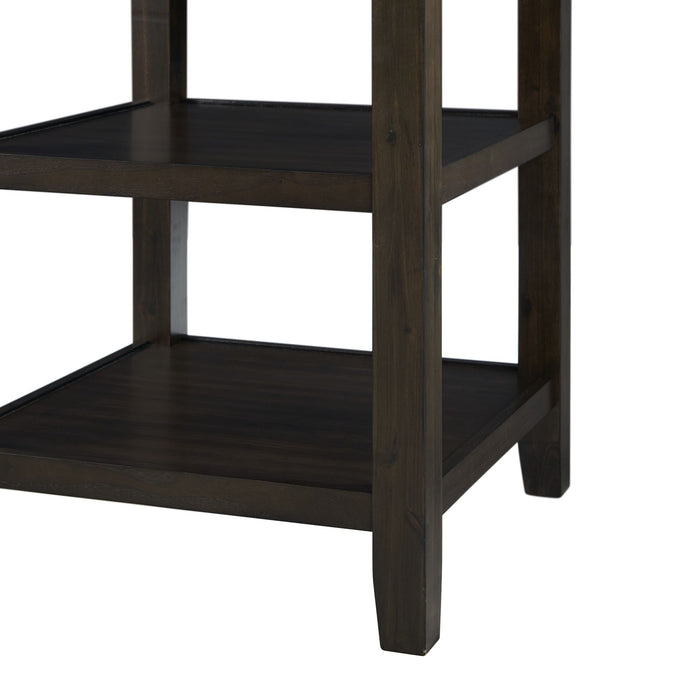 Amherst Brown Counter Height Dining Table - Adams Furniture