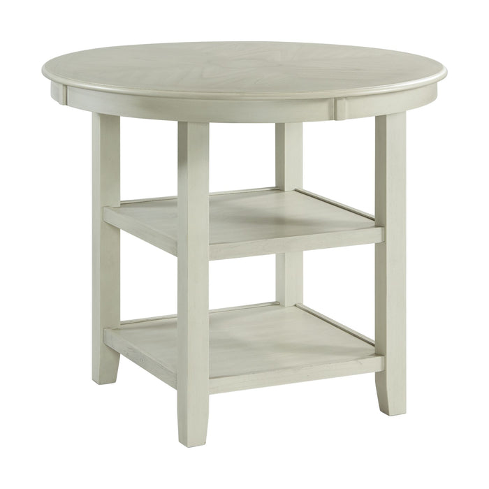 Amherst White Counter Height Dining Table - Adams Furniture