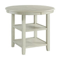 Amherst White Counter Height Dining Table - Adams Furniture