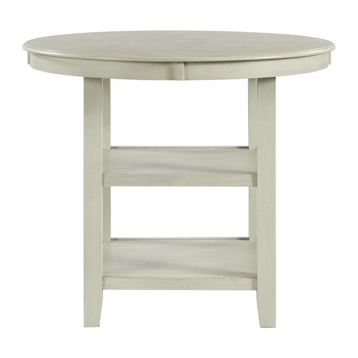 Amherst White Counter Height Dining Table - Adams Furniture