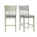 Amherst White Counter Stool (Set of 2) - Adams Furniture