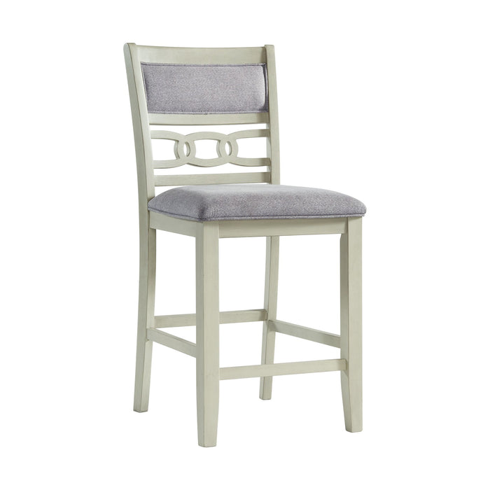 Amherst White Counter Stool (Set of 2) - Adams Furniture