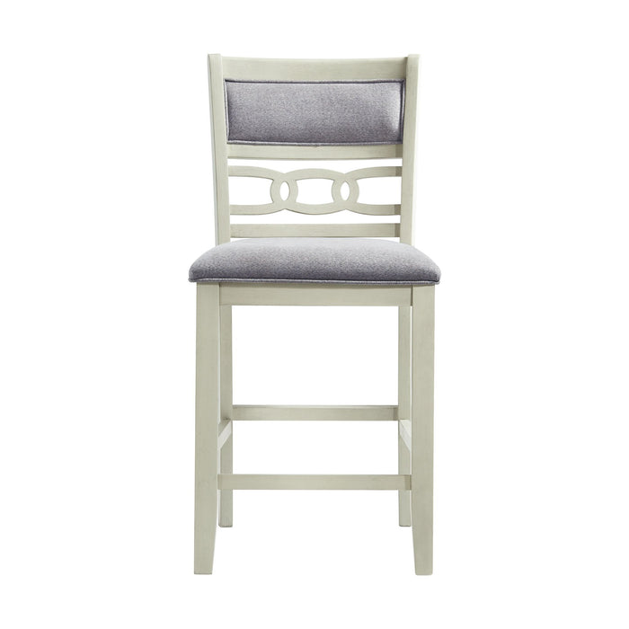 Amherst White Counter Stool (Set of 2) - Adams Furniture