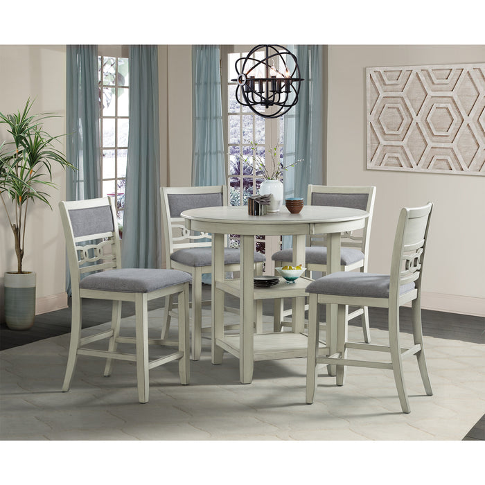 Amherst White Counter Stool (Set of 2) - Adams Furniture