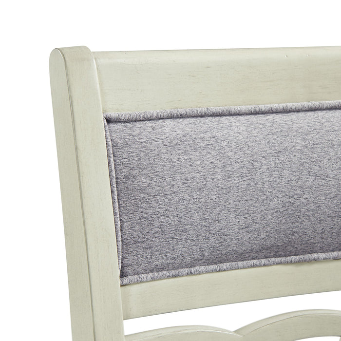 Amherst White Counter Stool (Set of 2) - Adams Furniture