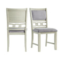 Amherst White Dining Chair (Set of 2) - Adams Furniture
