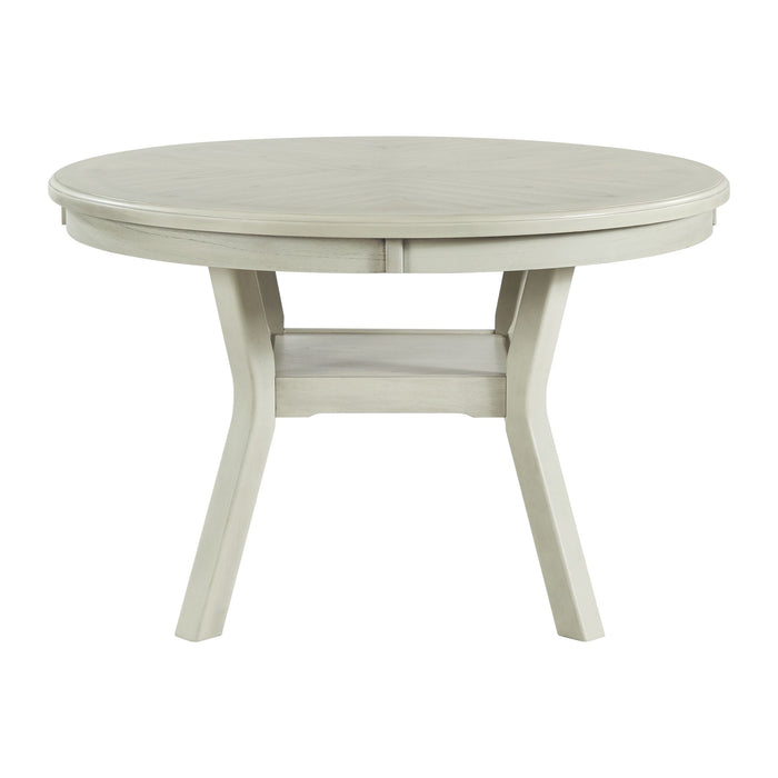 Amherst White Dining Table - Adams Furniture
