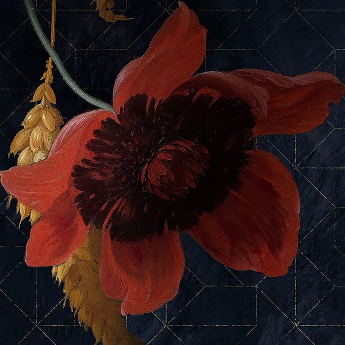 Amsterdam Flowers - Custom Sized Wallpaper Mural (per m2)