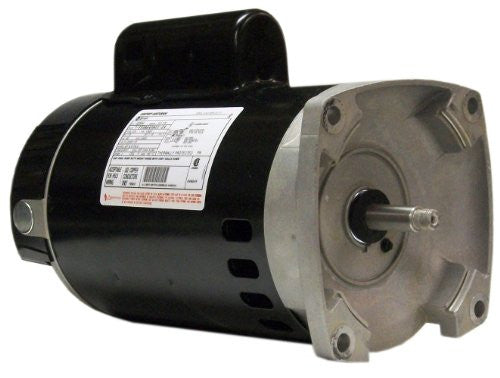 A.O. Smith B2848 1 HP, 3450 RPM, 1 Speed, 230/115 Volts, 8.0/16.0 Amps, 1.65 Service Factor, 56Y Frame, PSC, ODP Enclosure, Square Flange Pool Motor