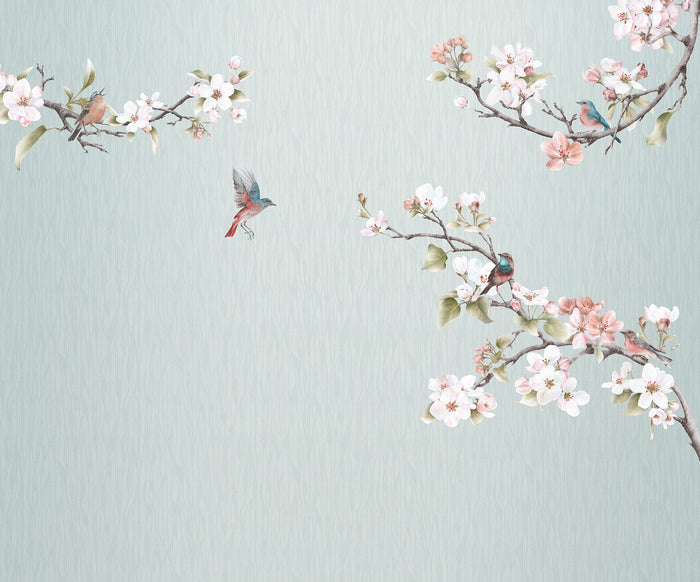 Apple Blossom - Custom Sized Wallpaper Mural (per m2)