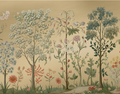 Arboretum Exotic Tropical Garden - Custom sized wallpaper mural (per/m2) - Gold