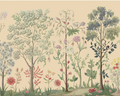 Arboretum Exotic Tropical Garden - Custom sized wallpaper mural (per/m2) - Peach