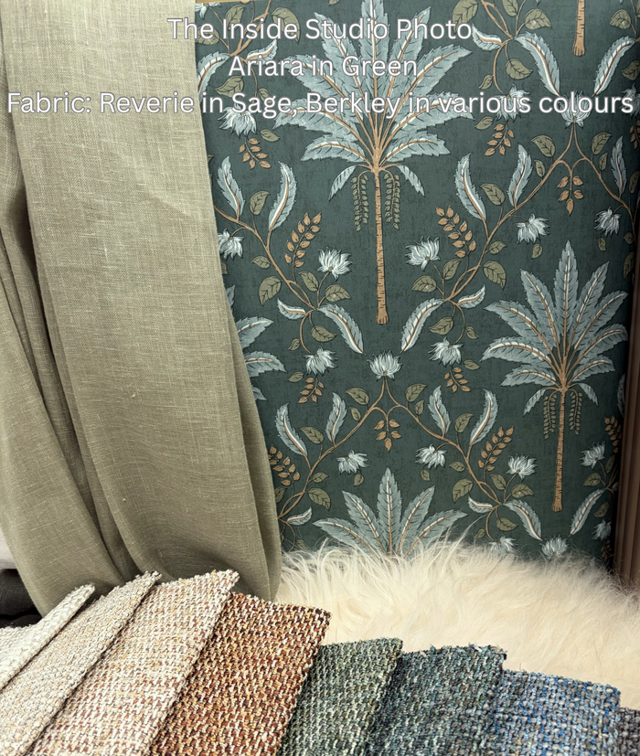 Ariara – Palm Trellis Wallpaper – Green