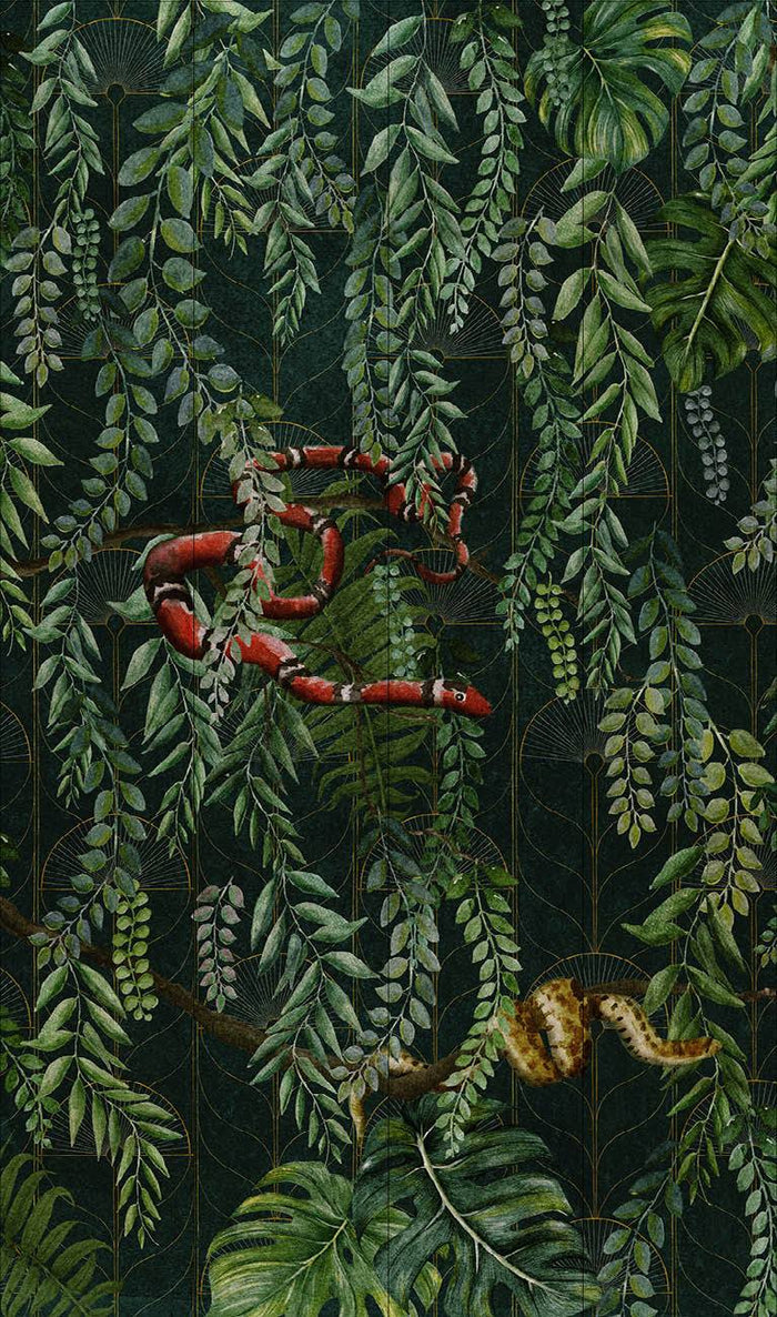 Art Deco Jungle Wallpaper Mural by UON for NLXL - (per m2)