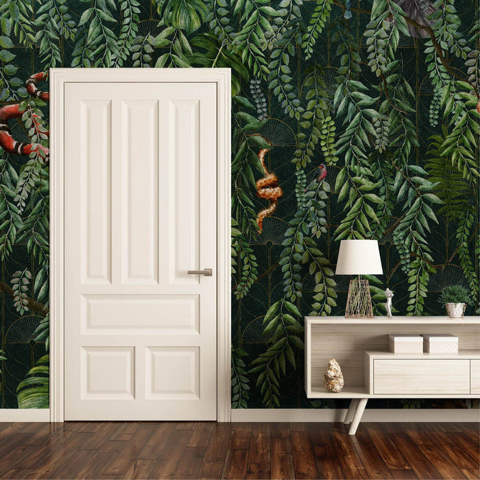 Art Deco Jungle Wallpaper Mural by UON for NLXL - (per m2)