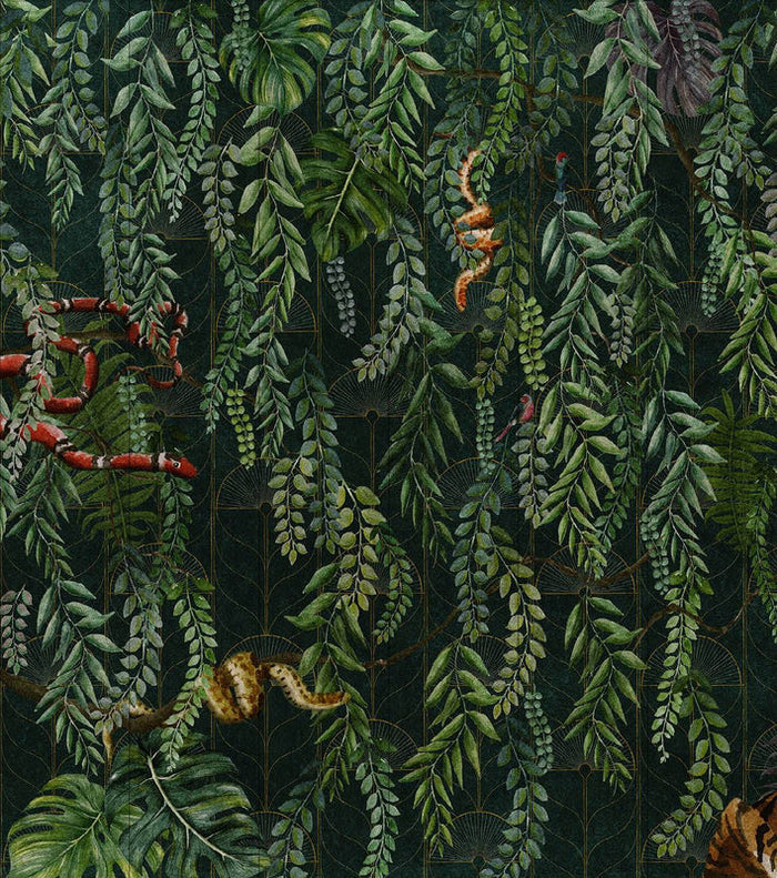 Art Deco Jungle Wallpaper Mural by UON for NLXL - (per m2)