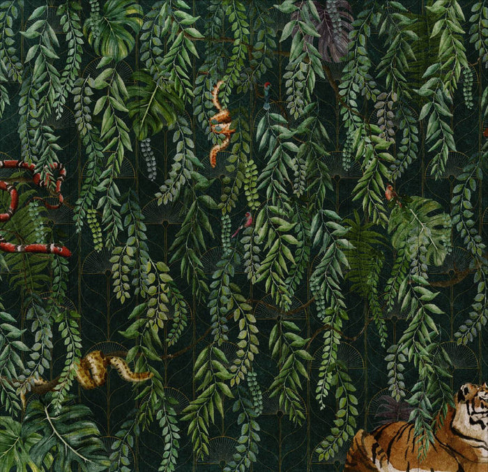 Art Deco Jungle Wallpaper Mural by UON for NLXL - (per m2)