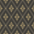 Astrid Flora Wallpaper - Black Gold