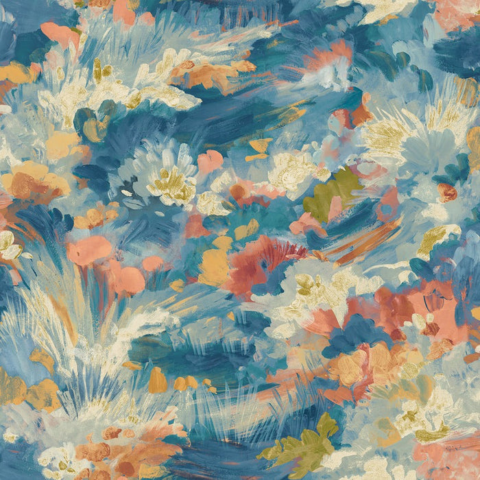 Awaken Wallpaper - Indigo Blush
