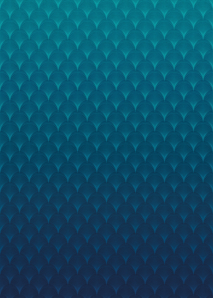 Azure Tides - Custom Sized Wallpaper Mural (per m2)