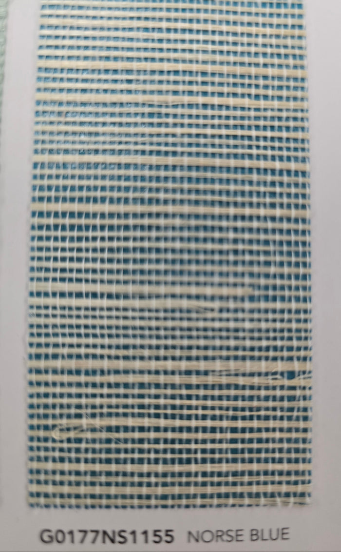 Bali 2 - Grasscloth Wallpaper - Norse Blue