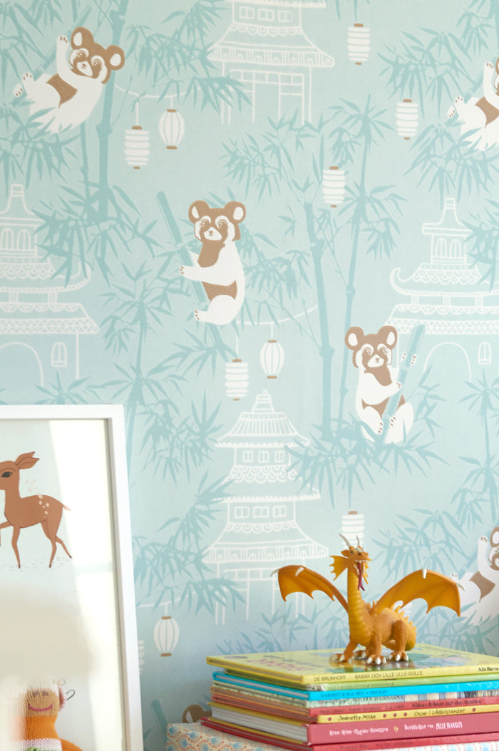 Bambu Wallpaper - Turquoise