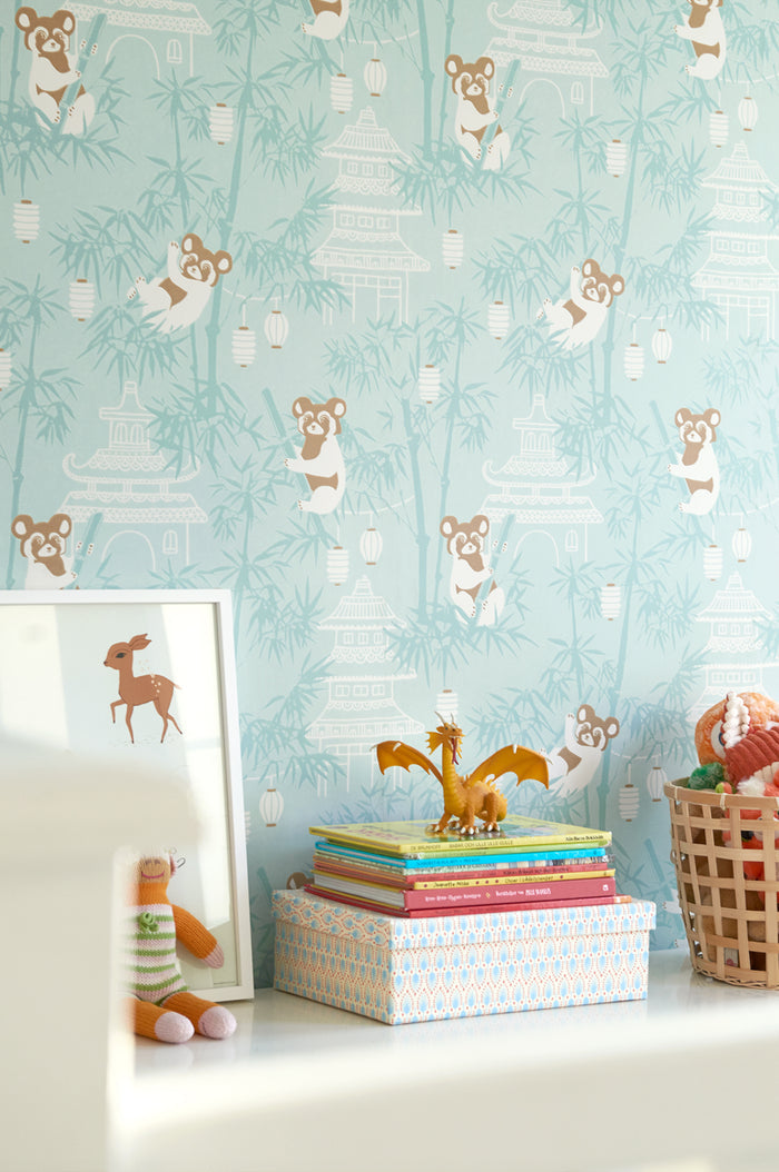 Bambu Wallpaper - Turquoise