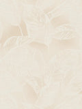 Banana Grove - Leaf Wallpaper - Beige