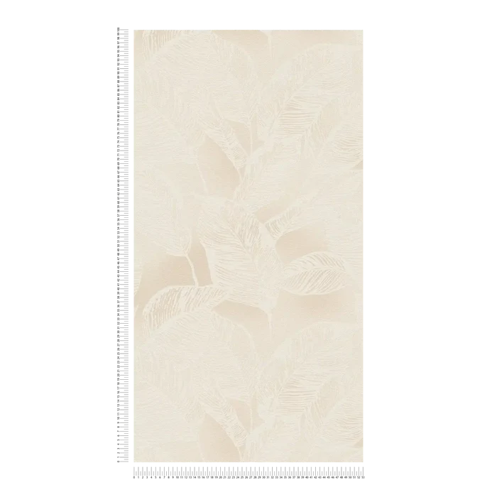 Banana Grove - Leaf Wallpaper - Beige